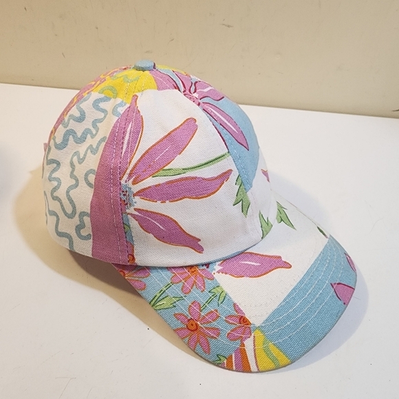 TWO'S COMPANY Women's Floral cotton Adjustable Baseball Cap OS - Picture 12 of 13